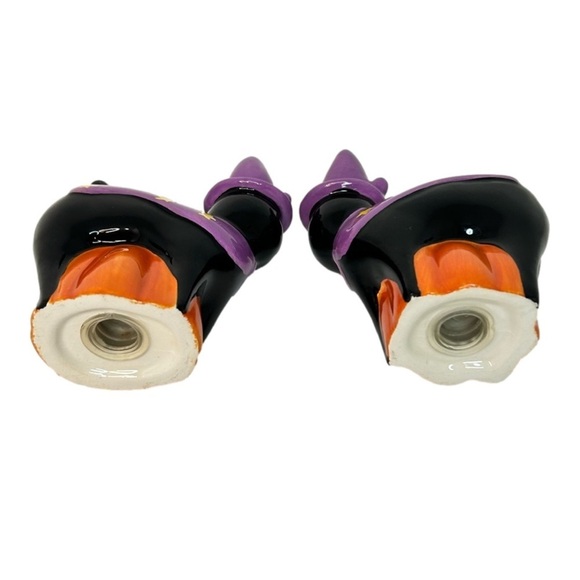 Black Witch Cat and Pumpkin Salt and Pepper Shakers - Picture 5 of 6